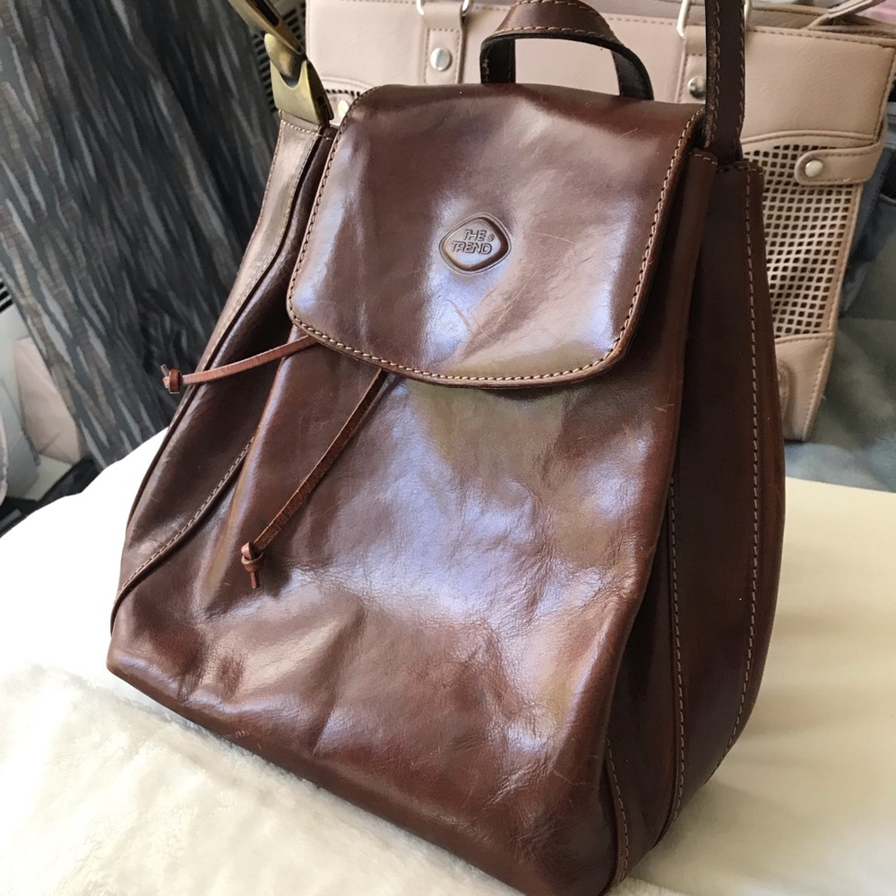 THE TREND LEATHER OVER THE SHOULDER SATCHEL
